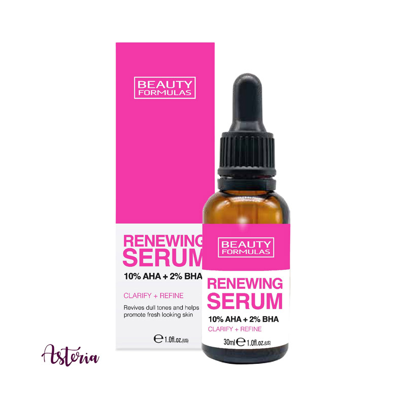 Beauty-Formulas-10%-AHA-+-2%-BHA-Renewing-Serum Beauty Formulas 10% AHA + 2% BHA Renewing Serum, 30 ml - Image 1