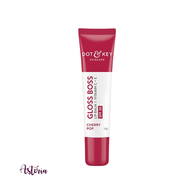 Dot-&-Key-Gloss-Boss-Vitamin-C-+-E-Lip-Balm-SPF-30--Cherry-Pop Dot & Key Gloss Boss Vitamin C + E Lip Balm SPF 30- Cherry Pop, 12 g - Image 1